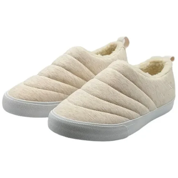 Hurley Fur Lined Womens ARLO PUFF Clog Slip On Loafers Cream Size  7 8 or 10 - Picture 2 of 7